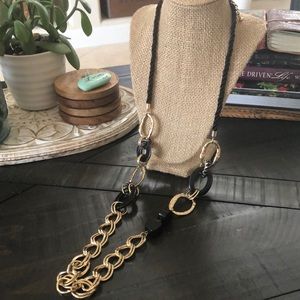 Chico’s Long Rope Gold Necklace